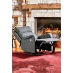 Niron Comfort TV Koltuğu Fonksiyonel Baba Koltuğu Gri Keten Kumaş Yatan Tekli Berjer Koltuk - Görsel 6