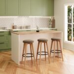 Bimossa Gustav L4710 Mutfak Adası 160  cm  – Beyaz Ahşap Üst, Şaraplık, Bar Masası Çok Amaçlı Depolamalı Dolap - Görsel 3