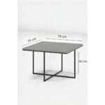 Home Plus Mobilya Premium 4+1 Kare Pizza ayna Orta Sehpa Zigon Sehpa Takımı - Görsel 4