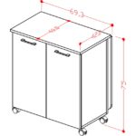 Asra Trend %100 Mdflam 105CM Mutfak Adası Yemek Masası Kahve Köşesi Ma-01 - Görsel 5