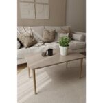 Orta Sehpa, Ahşap Ayaklı Orta Sehpa, Salon Masa, Dikdörtgen Orta Sehpa