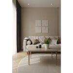 Orta Sehpa, Ahşap Ayaklı Orta Sehpa, Salon Masa, Dikdörtgen Orta Sehpa - Görsel 3