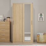 Sürgü Kapılı Gardırop Florida Meşe 94 x 182 x 52  cm - Görsel 4