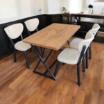 Lifema 4 Kişilik Çam Mutfak Masa Sandalye Takımı 120 x 70  cm (Beyaz) - Görsel 2