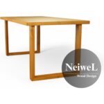 Neiwel Loen Doğal Ahşap Mutfak ve Yemek MASASI-70-100