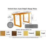 Neiwel Loen Doğal Ahşap Mutfak ve Yemek MASASI-70-100 - Görsel 5