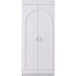 Setay Gardırop, Dolunay 2 Kapaklı Dolap ve Ledli Kitaplık - Pembe - Görsel 5