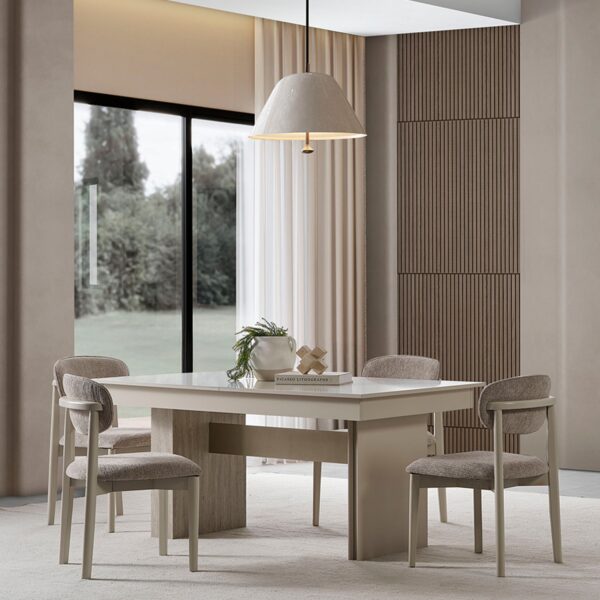 Eymense Hitit 4 Sandalyeli Yemek Masa Takımı