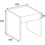 Smart Mobilya Bohem Çekmeceli Raflı Aynalı Puflu  Makyaj Masası - Beyaz - Görsel 5