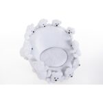 Most Teddy Kids Ayıcıklı Beyaz Peluş Kumaş Döner Berjer (Evinize Teslim) - Görsel 2