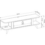 Life Deco Modern Tv Sehpa;ünitesi;soft KENAR;120  cm  4025-A - Görsel 5