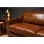 Oslo Hakiki Deri Modern Kanepe / Taba - Görsel 2