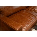 Oslo Hakiki Deri Modern Kanepe / Taba - Görsel 3