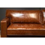 Oslo Hakiki Deri Modern Kanepe / Taba - Görsel 5