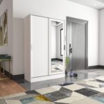 Tumblera Aura White Portmanto Vestiyer Ayakkabılık Aynalı 2 Sürgü Kapaklı