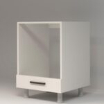 Devrim Cnc Maysa Demonte Ankastre Fırın Dolabı MDF 60 cm  Kapaklı Bazalı - Görsel 2