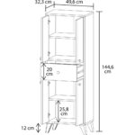 Zümra Kapaklı ve Çekmeceli Banyo Dolabı - Görsel 3