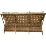 Monalin Home Garden I Elite 7 Kişilik Oturma Takımı (Kahverengi) I Rattan El Örgüsü Bahçe Mobilyası - Görsel 6