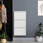 Mobilya Pratik 3'lü Metal Ayakkabılık - Beyaz