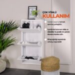 Mobilya Pratik 3'lü Metal Ayakkabılık - Beyaz - Görsel 5