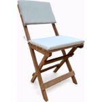 EVVON AHŞAP KATLANIR BİSTRO SET 2Lİ MİNDERLİ BALKON BAHÇE MOBİLYASI - Görsel 2