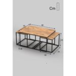 Orta Sehpa-Zigon Yan Sehpa Flora Set - Görsel 5