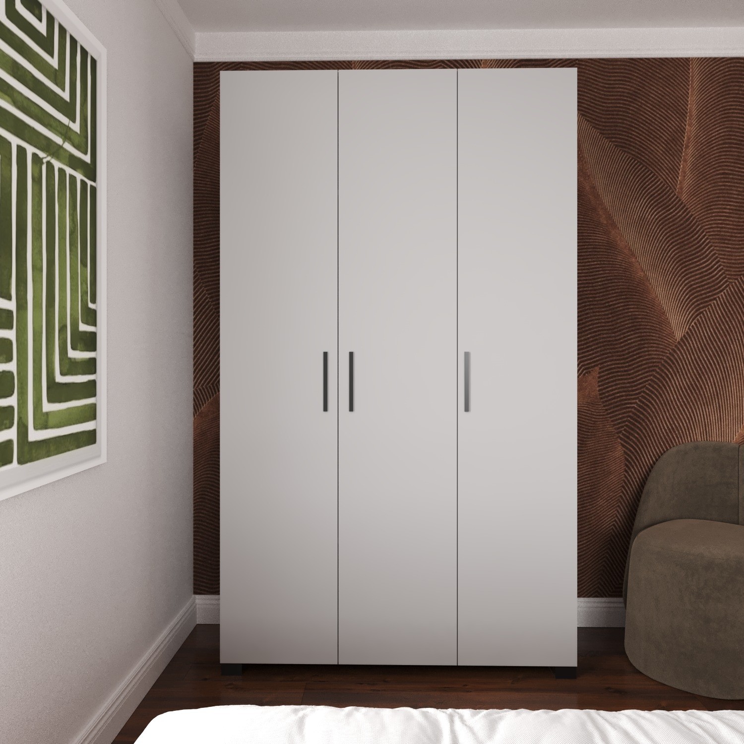 110000992358494-1.jpg Decomob Noe 3 Kapaklı Çok Amaçlı Gardırop - Görsel 1