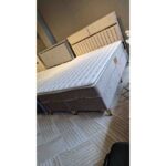 Mirç Yatak Baza// Çift Kişilik Cansas Model Baza Başlık Ful Ortopedik Pedli Yatak - Görsel 2