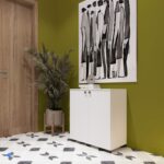 Eco Room Arina 2 Kapaklı 5 Raflı Ayakkabı Dolabı - Beyaz - Görsel 5