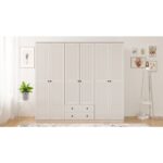 Diva Country Mega 6 Kapak 2 Çekmeceli Gardırop