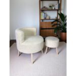 Nova Ikili Teddy Berjer ve Puf, Çay Seti Berjer Takımı, Oturma Odası, Yatak Odası, Kahve Köşesi - Görsel 2