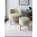 Nova Ikili Teddy Berjer ve Puf, Çay Seti Berjer Takımı, Oturma Odası, Yatak Odası, Kahve Köşesi - Görsel 3