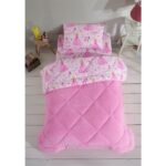 Tek Kişilik Çarşaflı Prenses Desenli Çift Taraflı Wellsoft Uyku Seti(Yorgan+Çarşaf+Yastık Kılıfı)