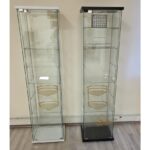 Artinoks Cam Vitrin Gümüşlük Büfe Camlı Koleksiyon Vitrini Detolf Cam Vitrin Teşhirvitrin 3ledli /(Işıklı) - Görsel 3