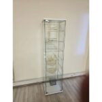 Artinoks Cam Vitrin Gümüşlük Büfe Camlı Koleksiyon Vitrini Detolf Cam Vitrin Teşhirvitrin 3ledli /(Işıklı) - Görsel 2