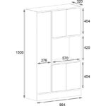 Silva 5 Kapaklı Çok Amaçlı Dolap&banyo Dolabı, Kiler - Görsel 4