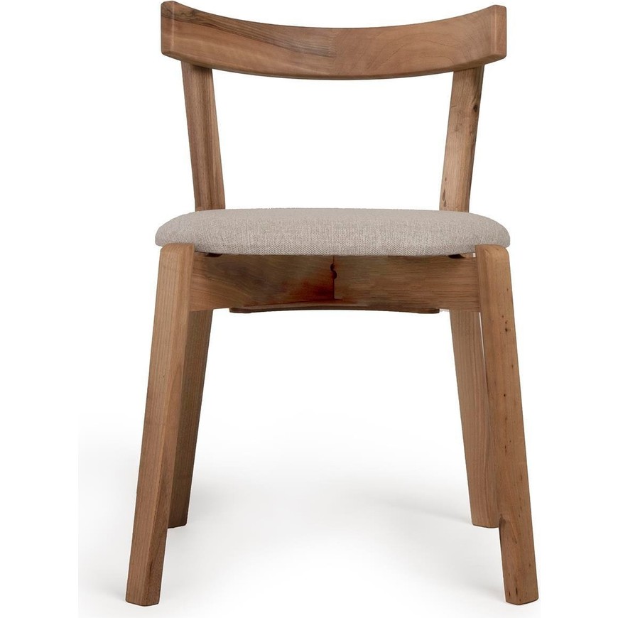 110001000455509.jpg Unboxdeco Arc Ceviz Bej Sandalye, Masif Ahşap Sandalye, %Tasarım Sandalye, Iskandinav Sandalye, Retro Sandalye - Görsel 1