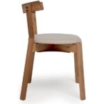 Unboxdeco Arc Ceviz Bej Sandalye, Masif Ahşap Sandalye, %Tasarım Sandalye, Iskandinav Sandalye, Retro Sandalye - Görsel 5