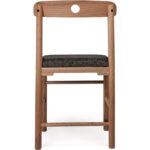 Unboxdeco Alaçatı Ceviz Antrasit Sandalye, Masif Ahşap Sandalye, Iskandinav Sandalye, Retro Sandalye, Modern - Görsel 2