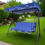 Lüks Balkon Bahçe Salıncağı 2 Kişilik Lacivert Salıncak - Görsel 3