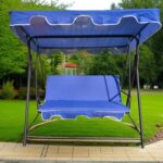 Lüks Balkon Bahçe Salıncağı 2 Kişilik Lacivert Salıncak - Görsel 4