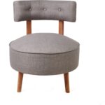 Just Home Yuvarlak Berjer - Gri - 71 x 64 x 64  cm - Görsel 2