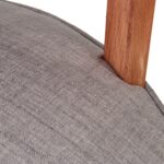 Just Home Yuvarlak Berjer - Gri - 71 x 64 x 64  cm - Görsel 5