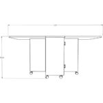 Asra Trend %100 MDFLAM Katlanır Mutfak Masası Asra Trend KM-29 - Görsel 5