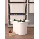 Rine 12 Sepetli Çok Amaçlı Oyuncak Dolabı Beyaz - Görsel 5