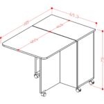 Asra Trend %100 Mdflam 105CM Mutfak Adası Yemek Masası Kahve Köşesi Ma-01 - Görsel 7