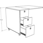 Asra Trend %100 MDFLAM Katlanır Mutfak Yemek Çalışma Masası Asra Trend KM-28 ANTRASİT - Görsel 5