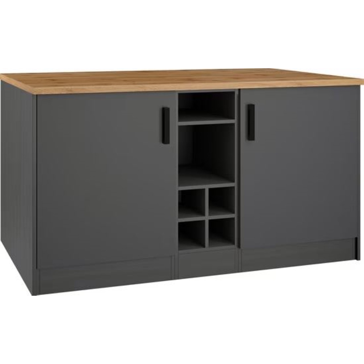 110001005567555.jpg Helios Mutfak Alt Modül 2 Kapaklı -150 cm -Tezgah Dahil-Çok Amaçlı Dolap - Görsel 1