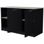 Kumsal Mutfak Adası - ANTRASIT-150 Cm-Beyaz Tezgahlı - Görsel 2