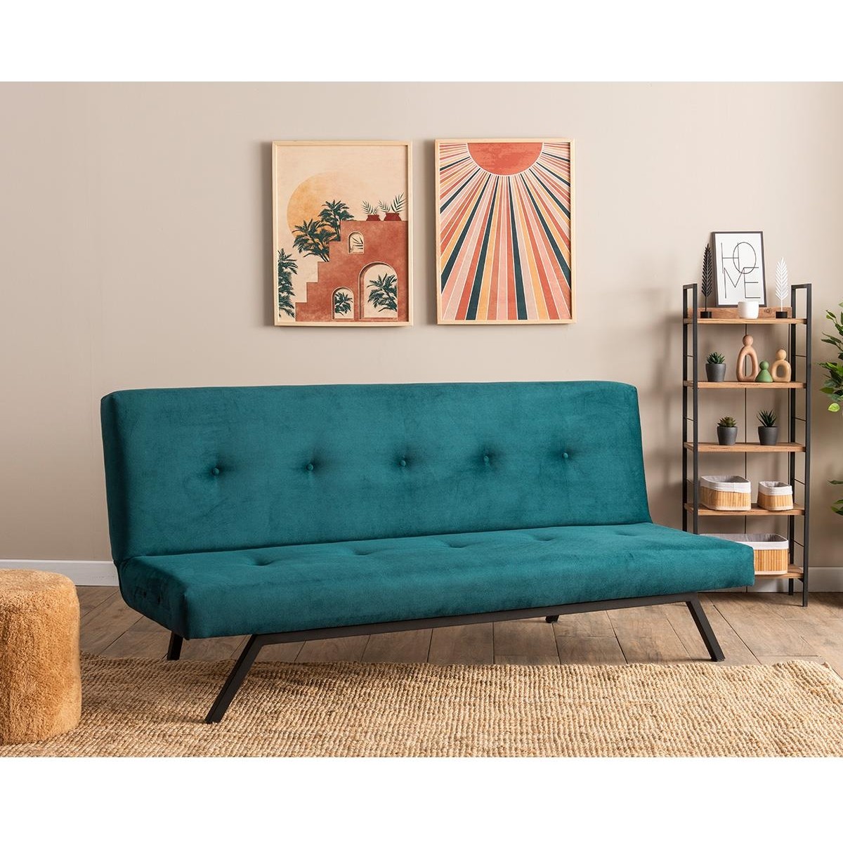 110001005764984.jpg Pafu Zola Üçlü Yataklı Koltuk - Soho Petrol - Görsel 1